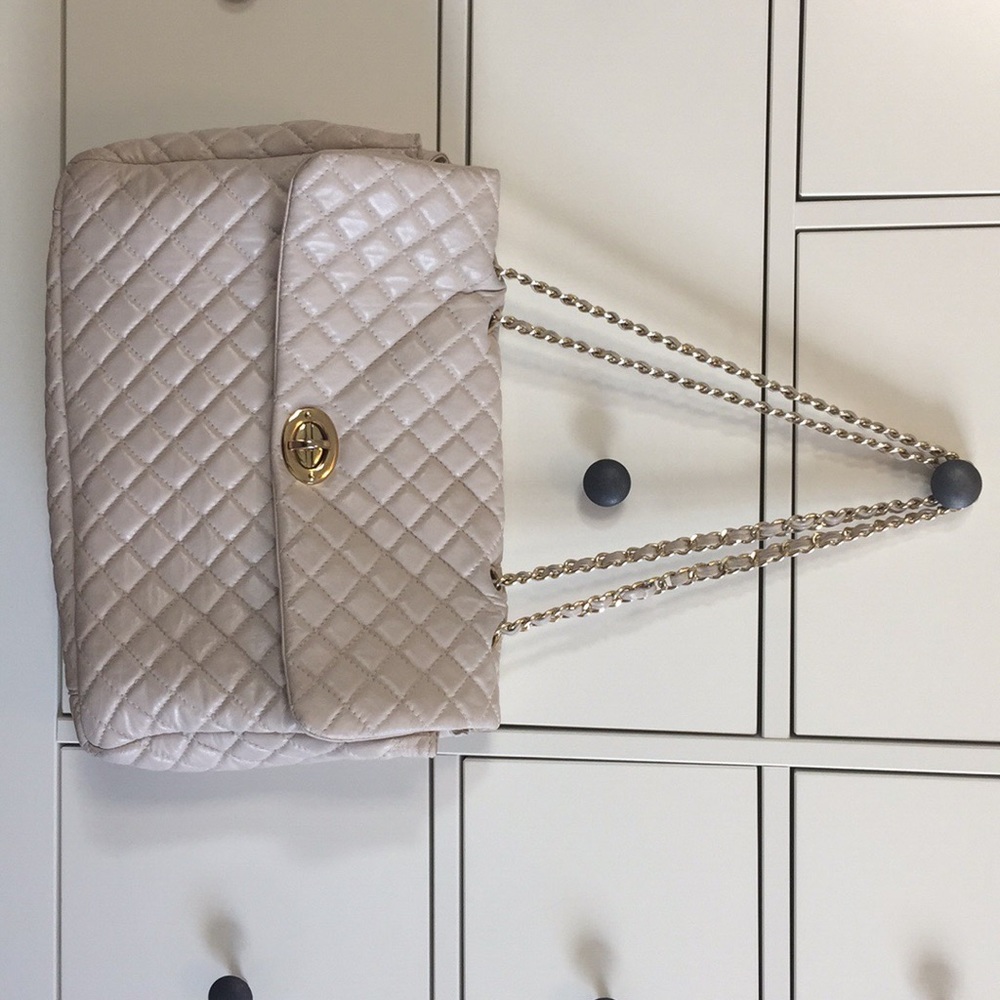 White Italian Leather Bag - Picture 3 of 8